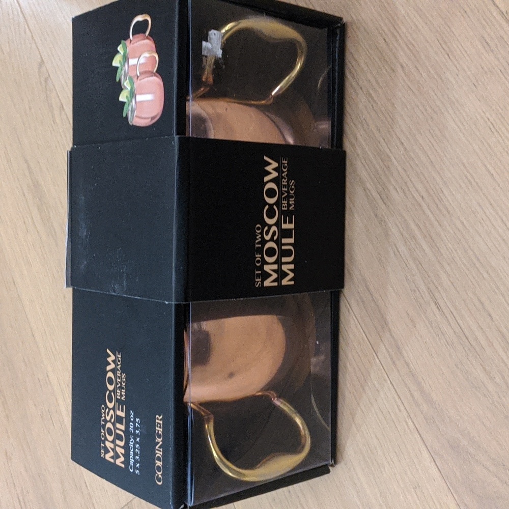 Moscow Mule Beverage Mugs Never Used Copper Mugs Set Of (2)